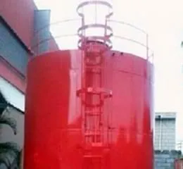 Reservatório Vertical com Fundo Reto Apoiado