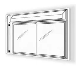 Janela de Alumínio Tela Perfurada com Pingadeira