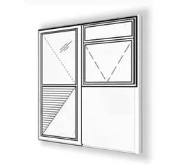 Portas para Área de Serviço