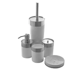 Kit de Acessórios Soft Touch para Banheiro