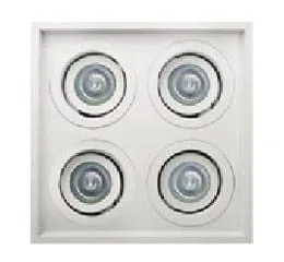 Luminária de Embutir Orbital MR16 – Recuada com Moldura