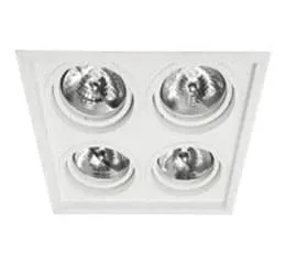 Luminária de Embutir Orbital AR111 – Recuada com Moldura