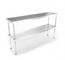 Prateleira Lisa Dupla sobre Montantes