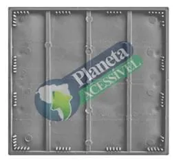 Piso Tátil Alerta Argamassado