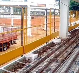 Guarda-corpo de Concretagem – Laje Steel Deck