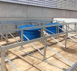 Estrutura em Steel Frame/Calhas