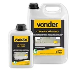 Limpador Pós-obra - 1 e 5 litros Vonder