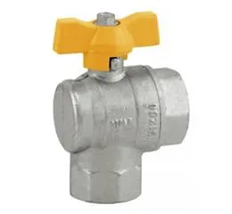 Válvula Esfera Angular 90° Passagem Total Fêmea X Fêmea – Gás