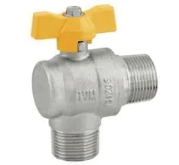 Válvula Esfera Angular 90° Passagem Total Macho x Macho – Gás