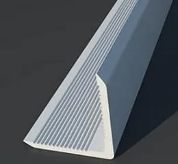 Cantoneira de Sobrepor L 2,5 cm x 2,5 cm de PVC 