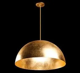 Pendente – Cúpula Folha de Ouro