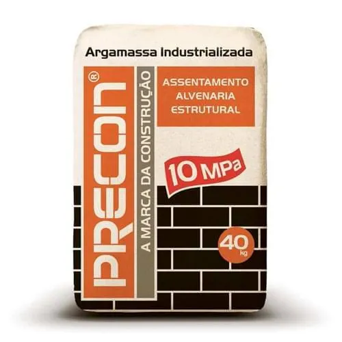 Assentamento de Alvenaria Estrutural 10 MPa - Precon
