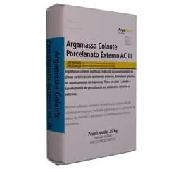 Argamassa Colante Porcelanato Externo ACIII STO Brasil