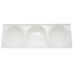 Tanque Triplo de Mármore Sintético