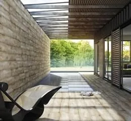 Mosaico Madero Marrom 