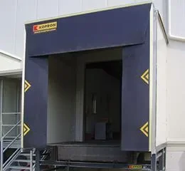 Abrigo de doca com túnel 