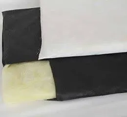 Lã de Vidro Ensacada no Véu Fosco Branco ou Preto