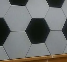 Espuma Acústica Hexagonal - Branca