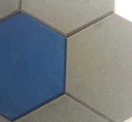 Espuma Acústica Hexagonal - Cinza