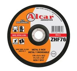 Disco de Desbaste Zirconado – Jund Diamond