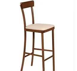 Banco Alto Viena Amêndoa com Estofado 