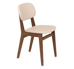 Cadeira Estofada London Amêndoa