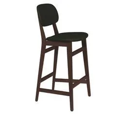 Banco Alto Estofado London Tabaco