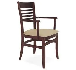 Cadeira com Braço Paris Marie Tabaco