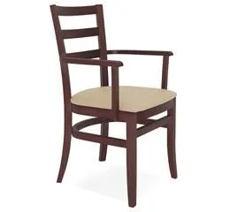 Cadeira com Braço Paris Sofie Tabaco