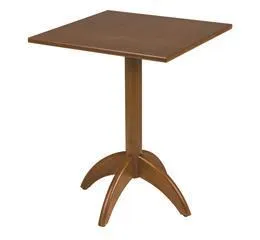 Mesa Quadrada Coluna Central Viena