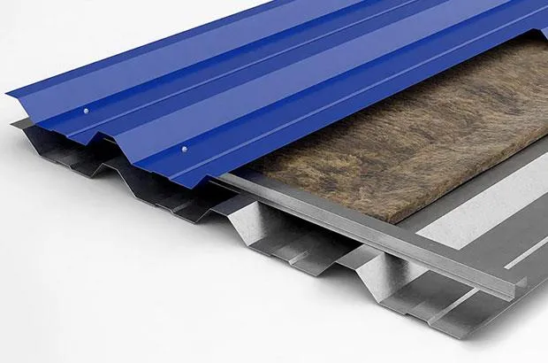 Telha Termoacústica de Lã de Rocha 