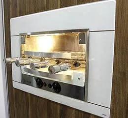 Assador a gás de embutir