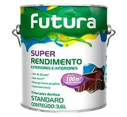 Tinta Látex Acrílica Super Rendimento Futura