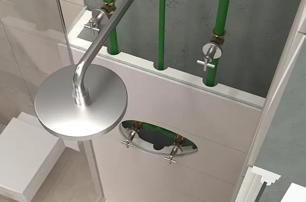 Painel de fechamento com kit hidráulico