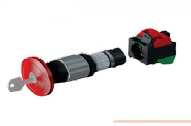 Botão Cogumelo com Chave Yale - GBEY