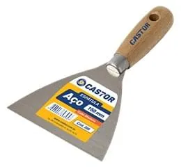 Espátula de Aço com Cabo de Madeira 