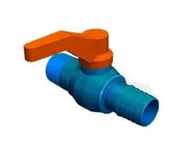 Registro de Esfera in Linha com Alavanca