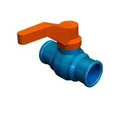 Registro de Esfera LR com Alavanca