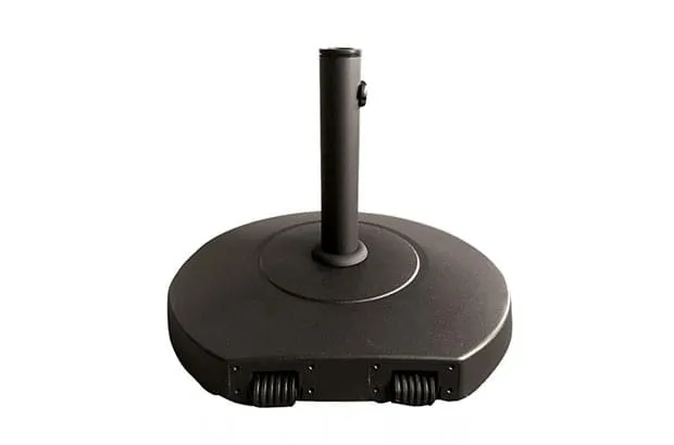 Base Ombrelone Preta com Rodas