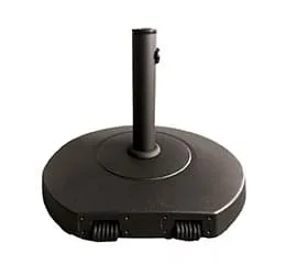 Base Ombrelone Preta com Rodas