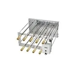 Churrasqueira Rotativa Inox Dupla 9 Espetos CRID
