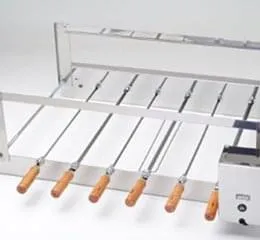 Churrasqueira Rotativa Inox Simples 6 espetos CRIS