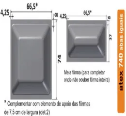 Fôrma Atex Bidirecional 740