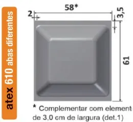 Fôrma Atex Unidirecional 610U