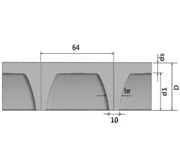 Fôrma Atex Unidirecional 640U