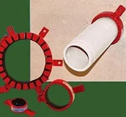 Colar Intumescente Metacaulk - Sistema corta-fogo pré fabricado