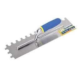 Desempenadeira Dentada Cabo Emborrachado 10 cm x 40 cm - Dente U