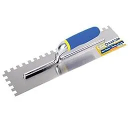 Desempenadeira Dentada Cabo Emborrachado 10 cm x 40 cm - Dente 10 mm