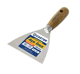 Espátula de Aço Inox com Cabo de Madeira - Série 590