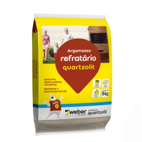 argamassa refratária quartzolit